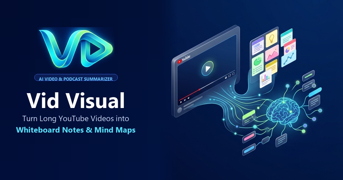Free AI YouTube Video Summarizer in Any Language (16+) · vidvisual